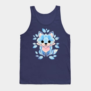 Ice fox of leaves Tank Top